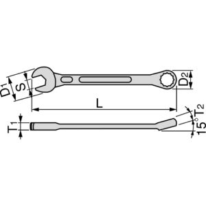 19X19 Open & end Combination Wrench